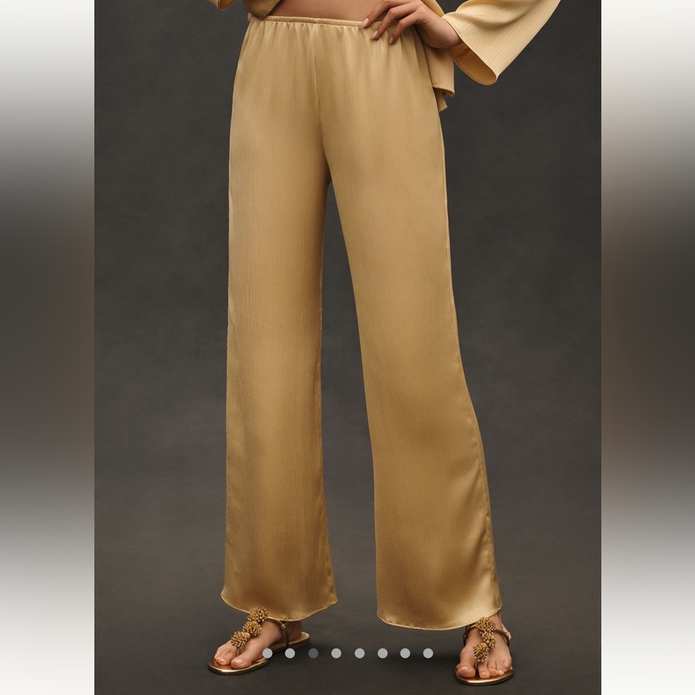 Mare Mare Pleated Satin Pants